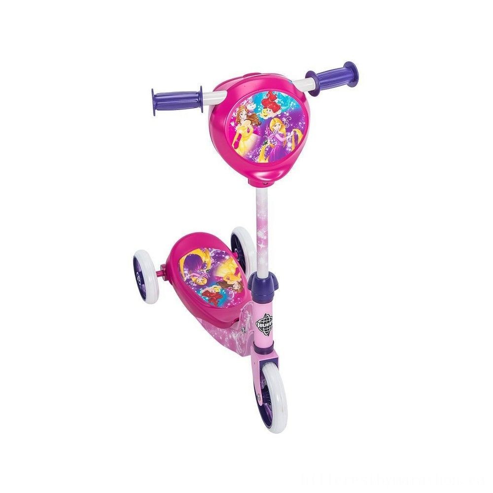Huffy Disney Princess Key Storage Space Personal Mobility Scooter, Children Unisex, Pink