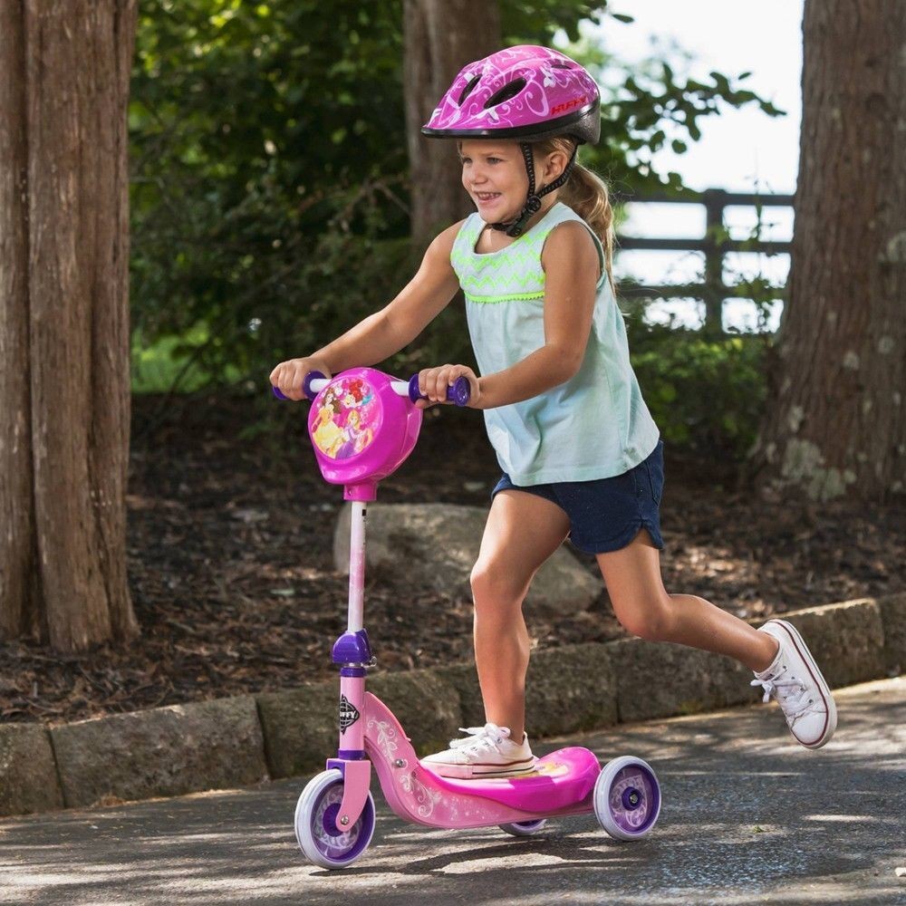 Huffy Disney Princess Or Queen Tip Storage Space Personal Mobility Scooter, Children Unisex, Pink