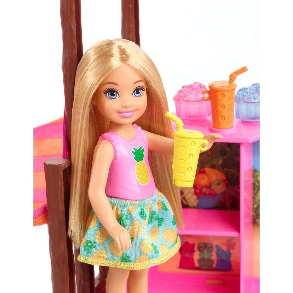 Cyber Week Sale - Barbie Chelsea Tiki Hut Playset - Back-to-School Bonanza:£15[nea5528ca]