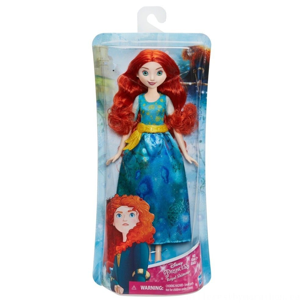 Lowest Price Guaranteed - Disney Princess Or Queen Royal Glimmer - Merida Figurine - Doorbuster Derby:£7
