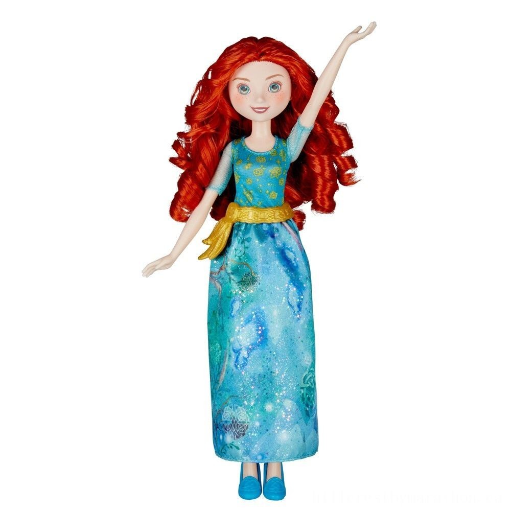 Spring Sale - Disney Little Princess Royal Shimmer - Merida Dolly - Online Outlet Extravaganza:£7[jca5533ba]