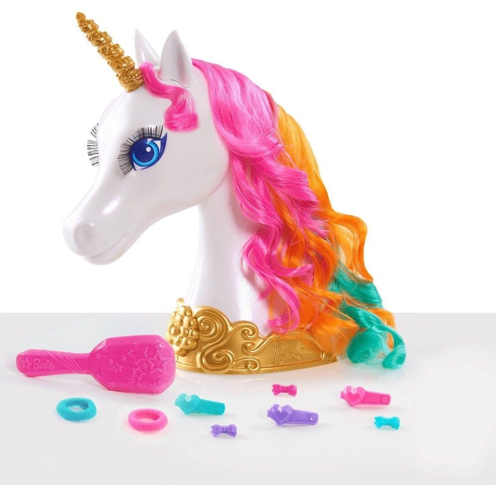 90% Off - Barbie Dreamtopia Unicorn Styling Scalp 10pcs - Anniversary Sale-A-Bration:£19