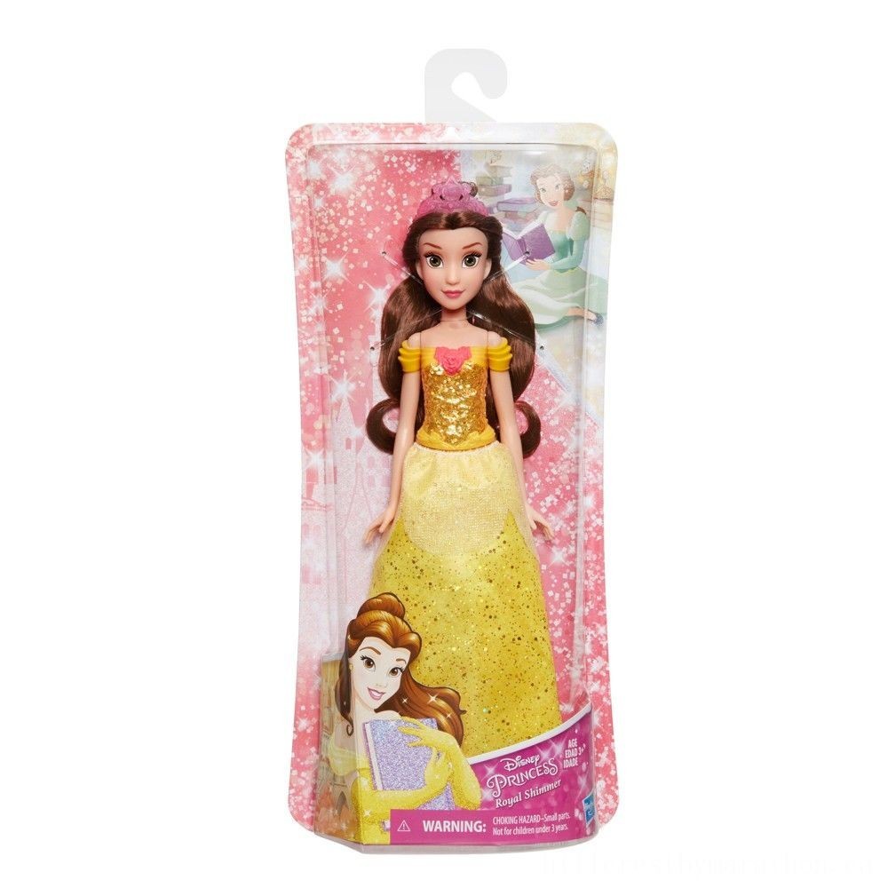 Presidents' Day Sale - Disney Little Princess Royal Shimmer - Belle Doll - New Year's Savings Spectacular:£7