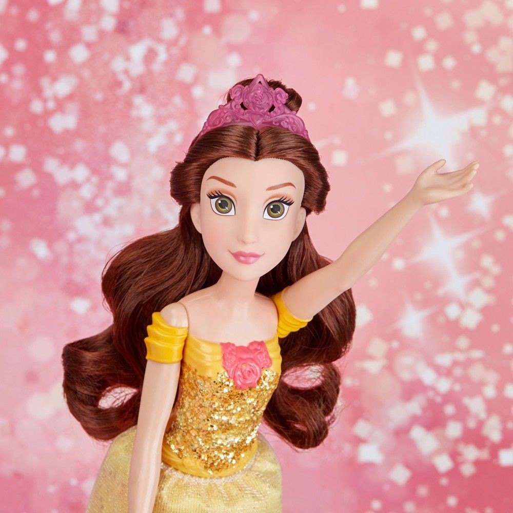 Click and Collect Sale - Disney Princess Or Queen Royal Glimmer - Belle Figurine - Spree:£7[coa5539li]