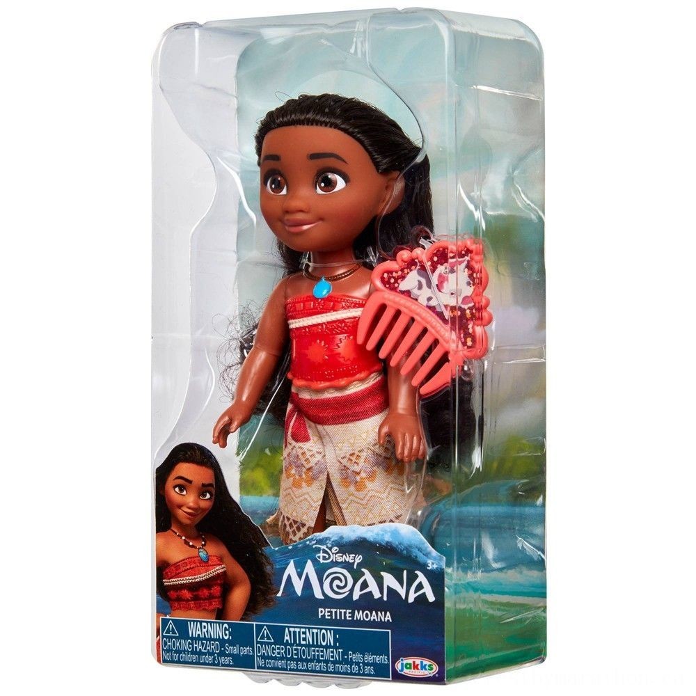 Late Night Sale - Disney Princess Petite Moana Manner Dolly - Online Outlet Extravaganza:£8