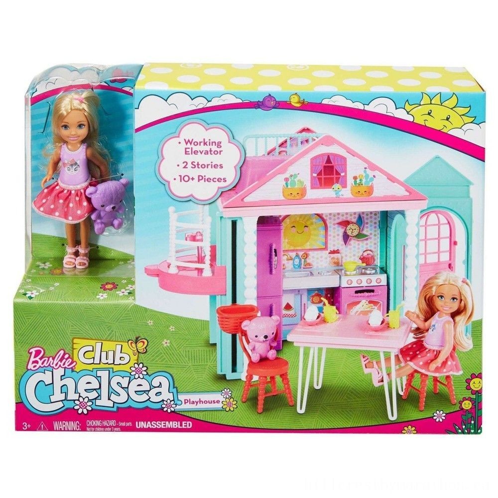 Barbie Club Chelsea Figurine as well as Playhouse