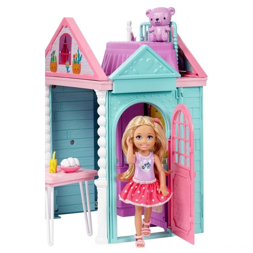 60% Off - Barbie Club Chelsea Toy as well as Play House - End-of-Season Shindig:£15[coa5548li]
