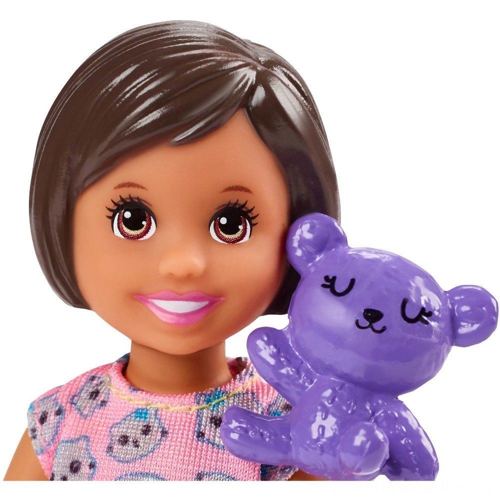 Barbie Skipper Sitter Inc. Toy && Sleepover Playset