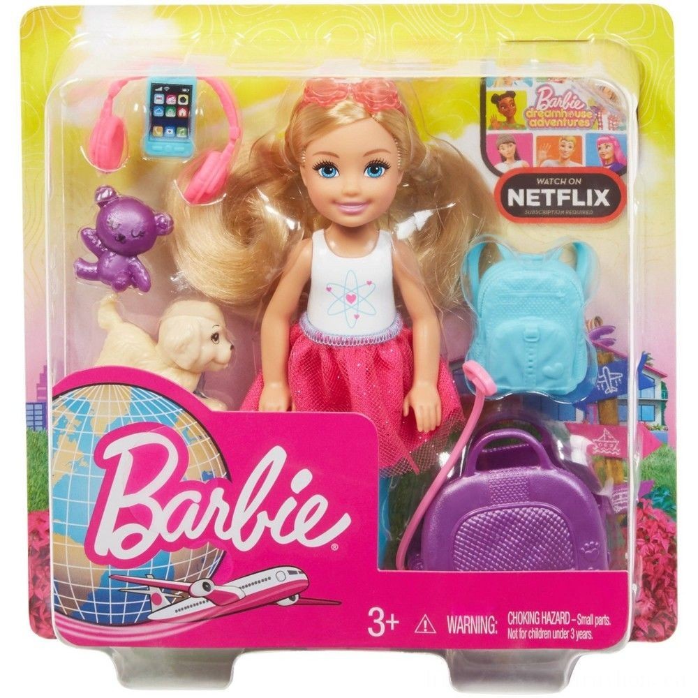 Price Reduction - Barbie Chelsea Travel Dolly - New Year's Savings Spectacular:£8[laa5556ma]