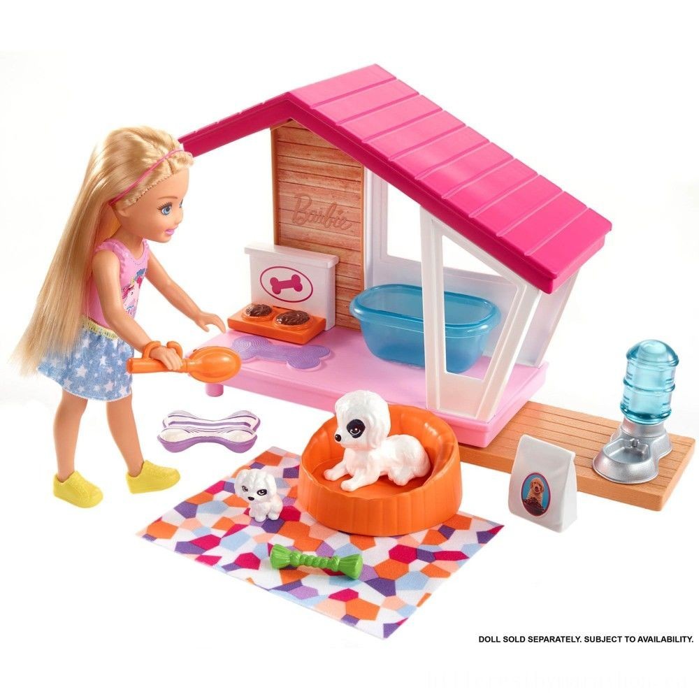Seasonal Sale - Barbie Dog Home Playset, doll extras - Unbelievable Savings Extravaganza:£6[laa5558ma]
