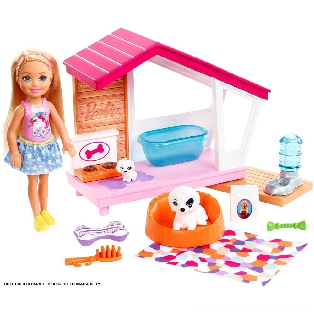 Three for the Price of Two - Barbie Pet Dog Home Playset, toy extras - End-of-Season Shindig:£6