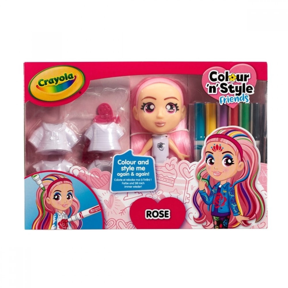 Crayola Colour n Design Pals Deluxe Playset-- Rose