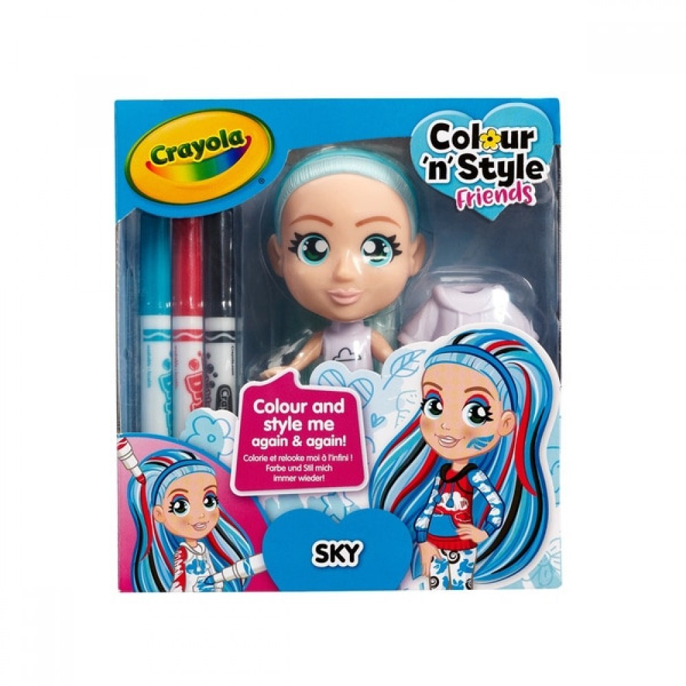 Cyber Week Sale - Crayola Colour n Type Friends - Skies - Online Outlet X-travaganza:£8[ima5613iw]