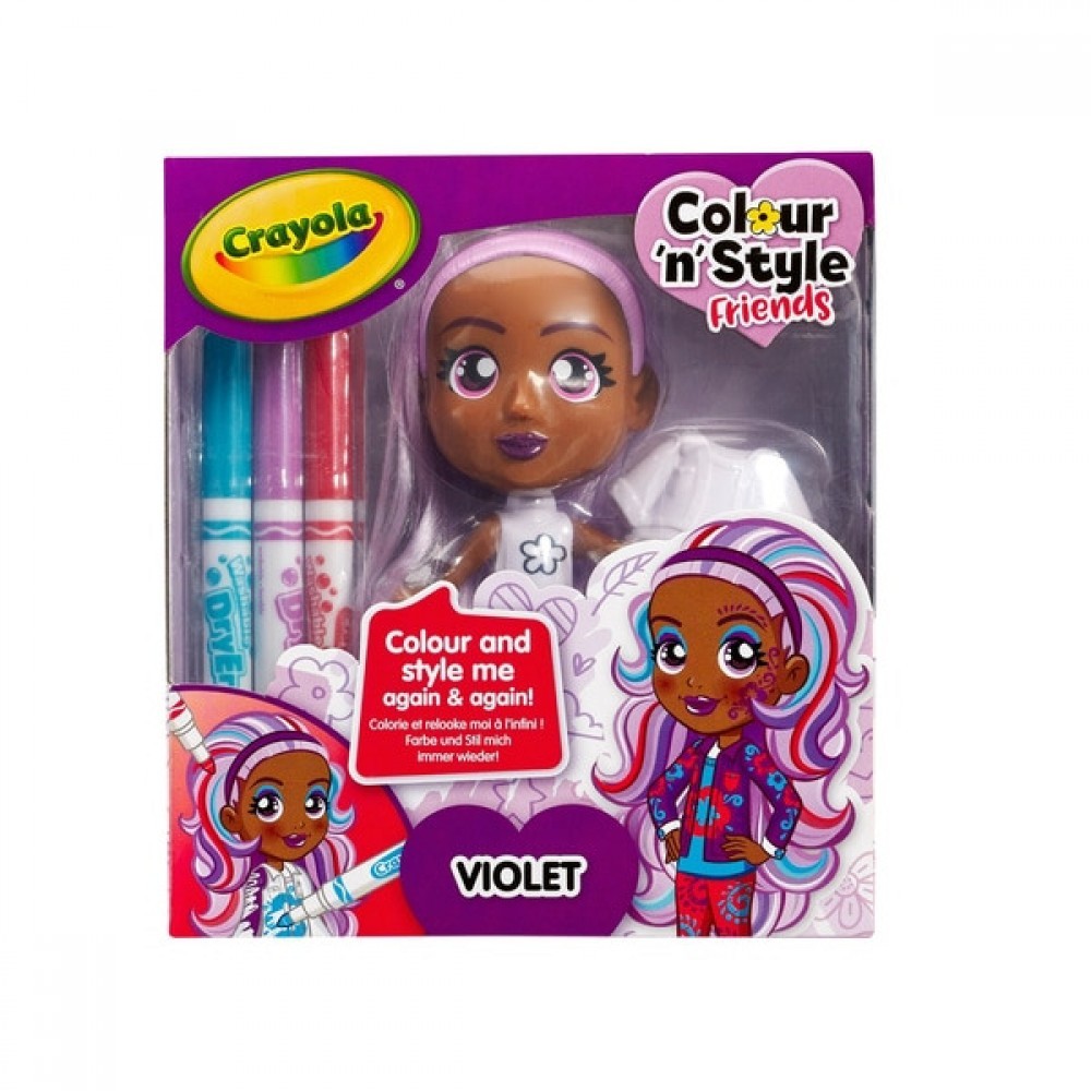 Crayola Colour n Style Friends - Violet