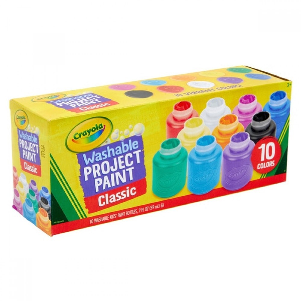 Independence Day Sale - Crayola 10 Washable Traditional Coating Pots - Clearance Carnival:£6[laa5633ma]