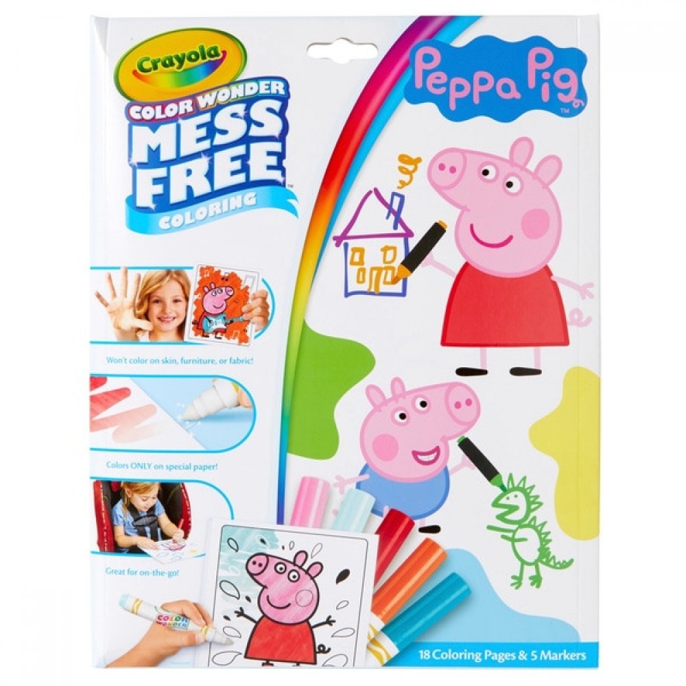 March Madness Sale - Crayola Colour Wonder Peppa Porker - Father's Day Deal-O-Rama:£5[laa5645ma]