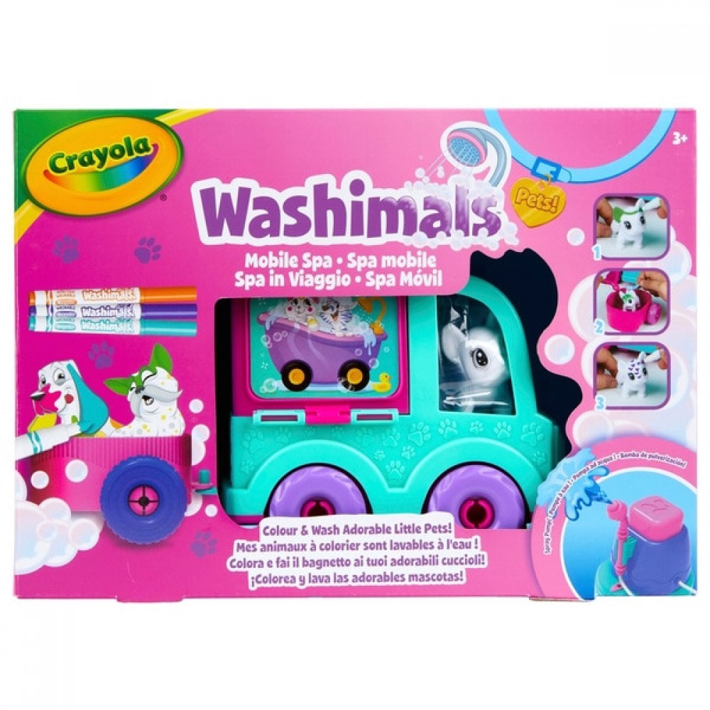 Flash Sale - Crayola Washimals Pets Health Facility Vehicle - Friends and Family Sale-A-Thon:£16