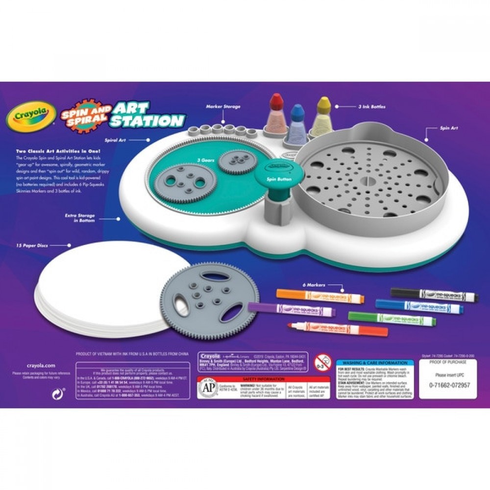 Crayola Spin and also Spin Art Terminal