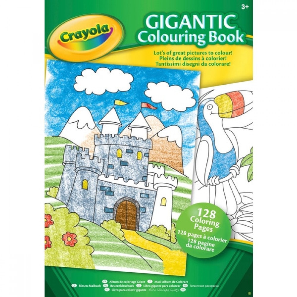Final Sale - Crayola Gigantic Colouring Book - Spree:£2