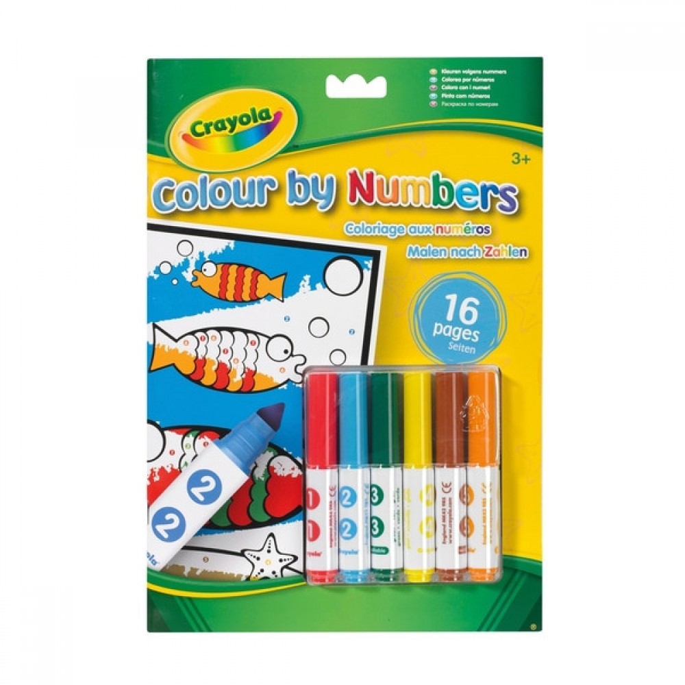 Crayola Colour By Numbers With Markers