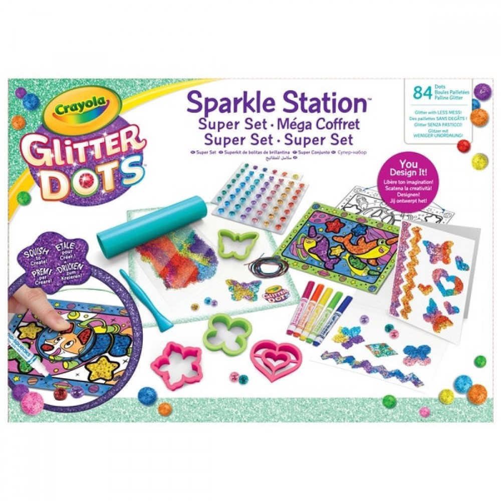 Crayola Shine Dots Dazzle Station Super Establish