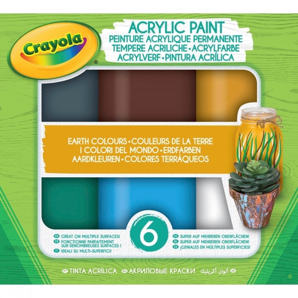 Crayola Acrylic Coating Earth Tones