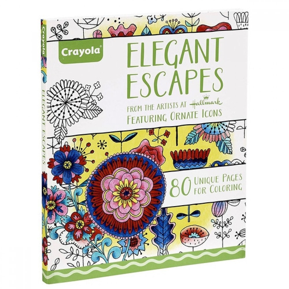 60% Off - Crayola Elegant Runs Away Colouring Manual - Summer Savings Shindig:£1