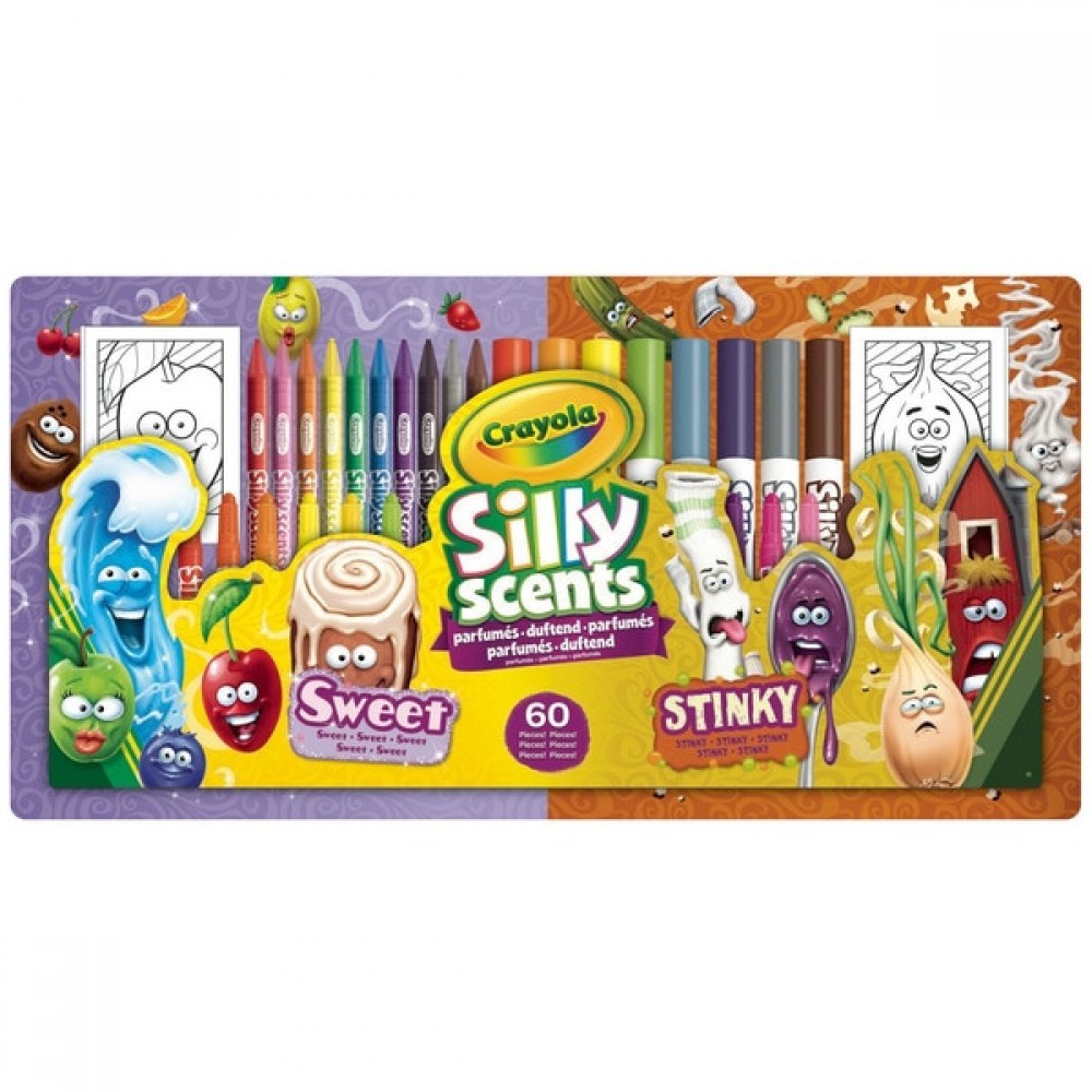 Crayola Silly Scents Sugary food && Stinky Kit