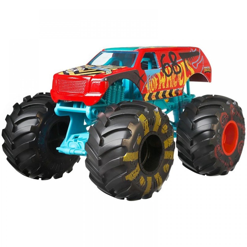 December Cyber Monday Sale - Very hot Wheels  Monster Trucks 1:24 Trial Derby Lorry - Mother's Day Mixer:£9