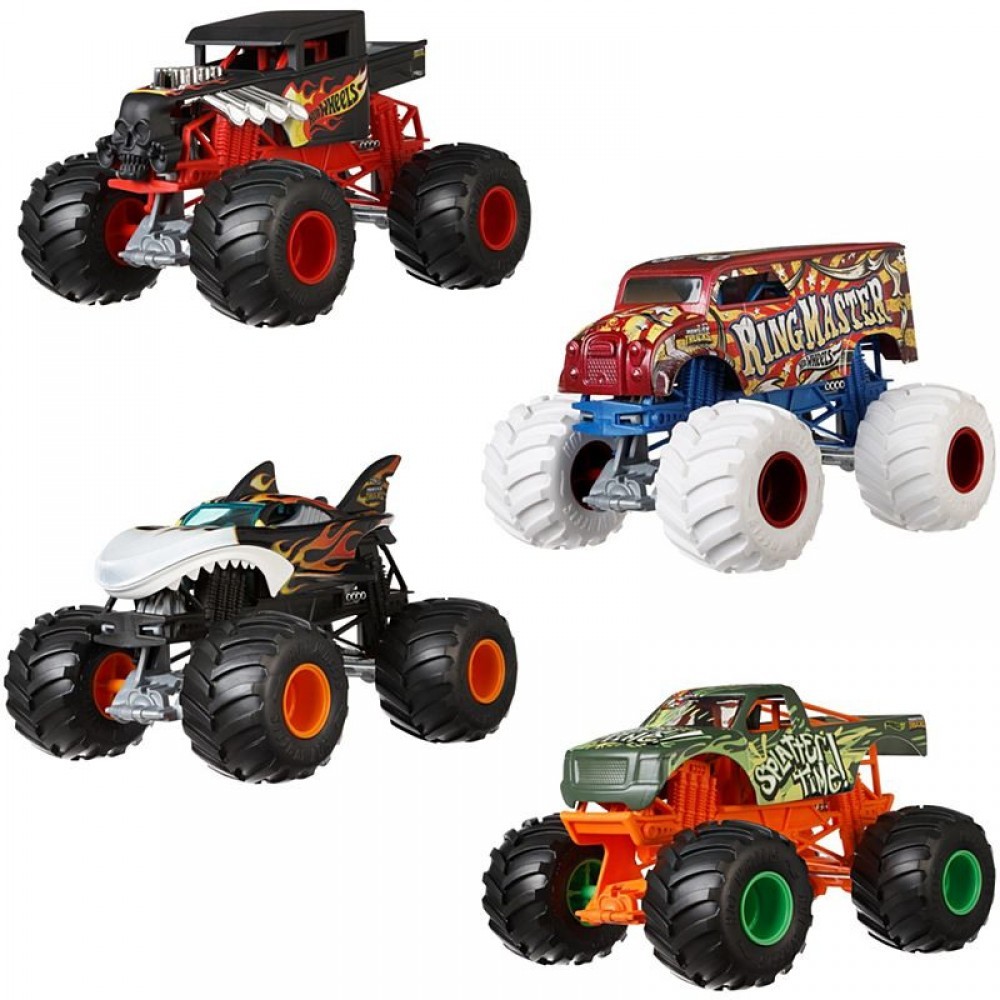 Bankruptcy Sale - Very hot Tires  Monster Trucks 1:24 Compilation - Cash Cow:£9