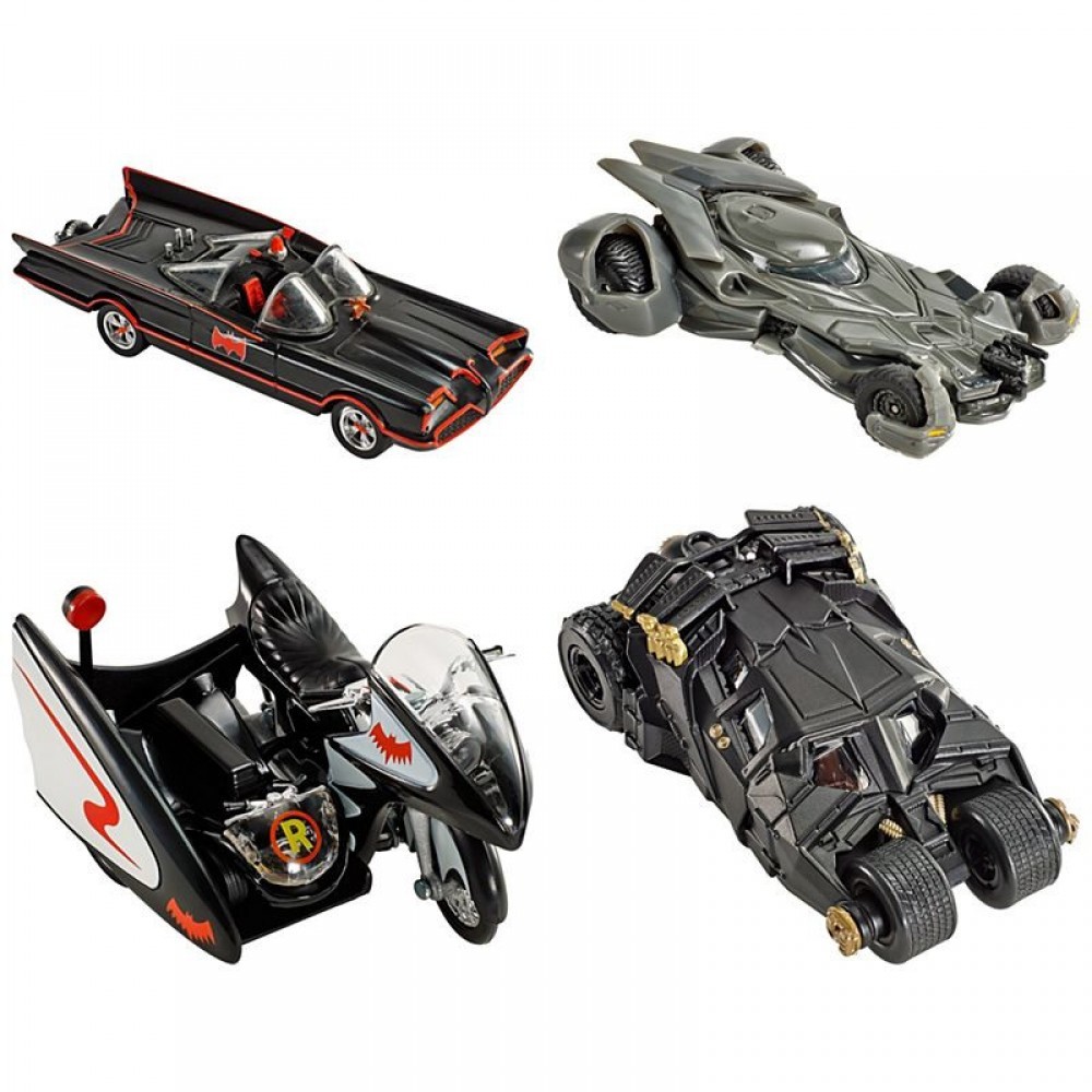 Very hot Wheels Batman Selection Vehicles