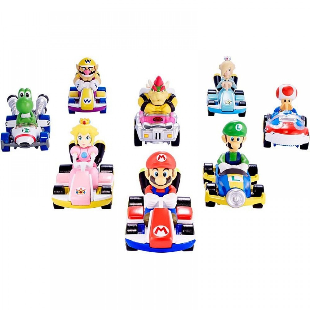 Scorching Wheels Mario Kart Reproduction Die-Cast Assorted Vehicles