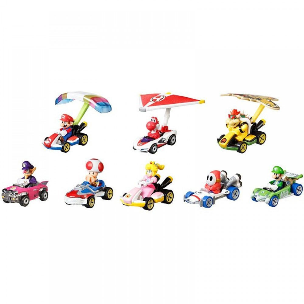 Very hot Tires Mario Kart Glider Lorry Pack
