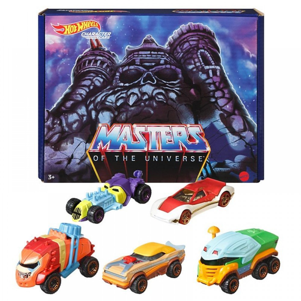 Hot Wheels Masters of the Universe Character Auto 5-Pack