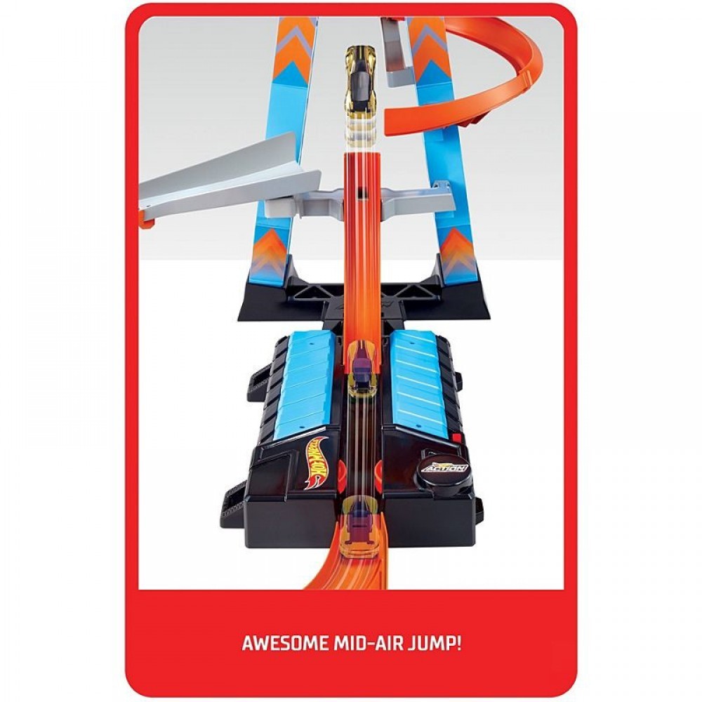 Very hot Wheels Sky Accident High Rise Trackset