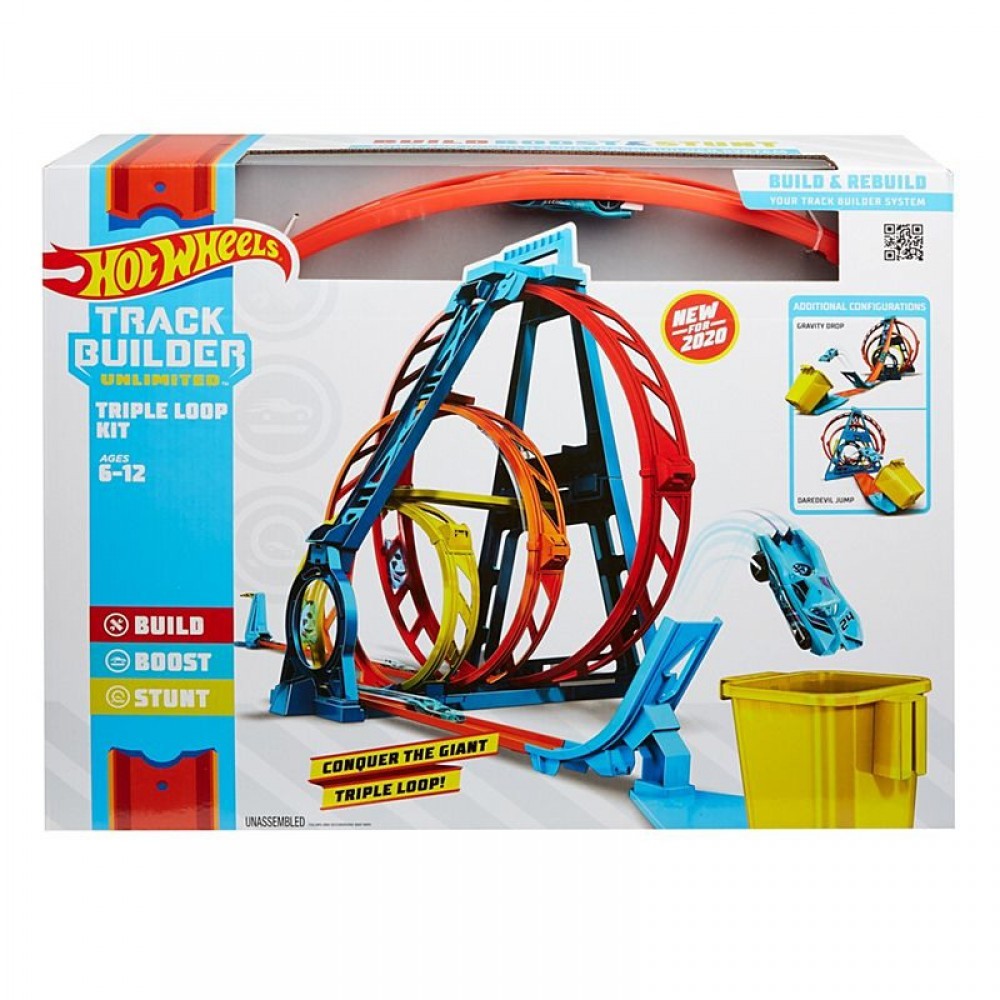 Spring Sale - Very hot Wheels  Monitor Builder Unlimited Triple Loop Kit - Thrifty Thursday:£22[lia5992nk]