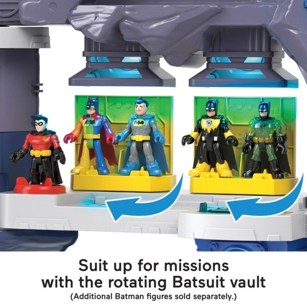 Back to School Sale - Imaginext DC Super Friends Super Surround Batcave - End-of-Season Shindig:£81[nea6104ca]