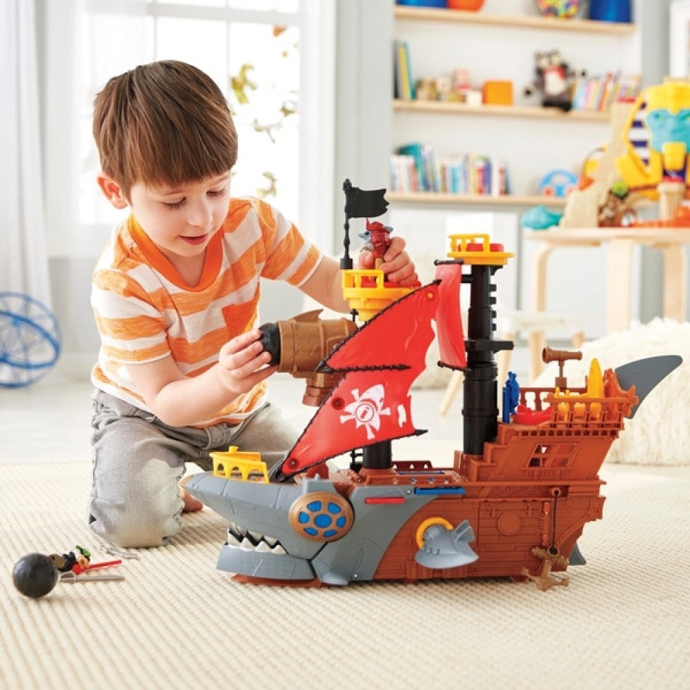 Members Only Sale - Imaginext Shark Snack Pirate Ship Playset - Off:£38