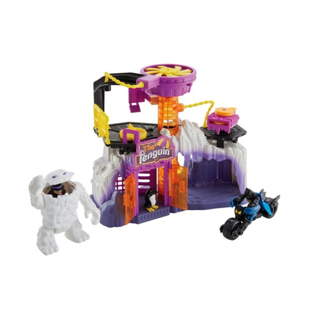 Two for One Sale - Imaginext DC Super Buddies Legends of Batman the Penguin Hideaway - Summer Savings Shindig:£27