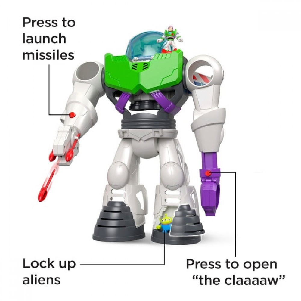 Imaginext Plaything Story Hype Lightyear Robotic Playset