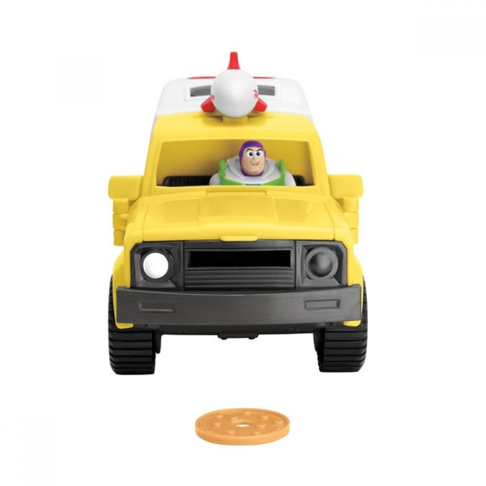 Imaginext Toy Story Talk Lightyear and Pizza World Truck
