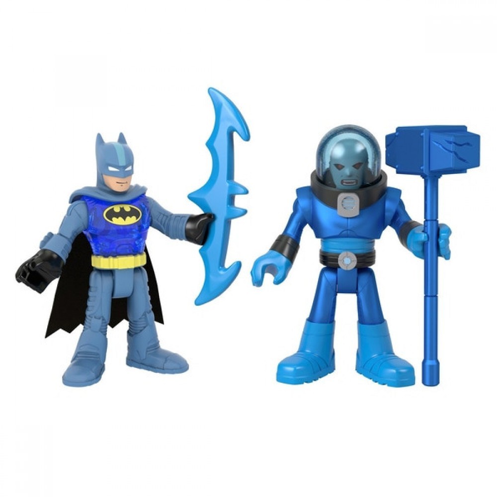 Imaginext DC Super Friends Batman and also Mr. Freeze Figures