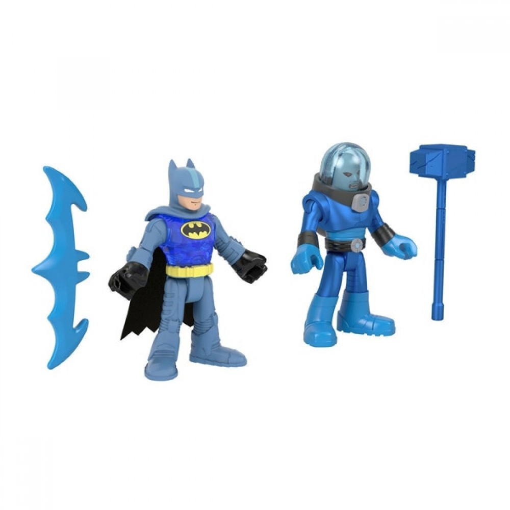 Imaginext DC Super Buddies Batman and also Mr. Freeze Figures