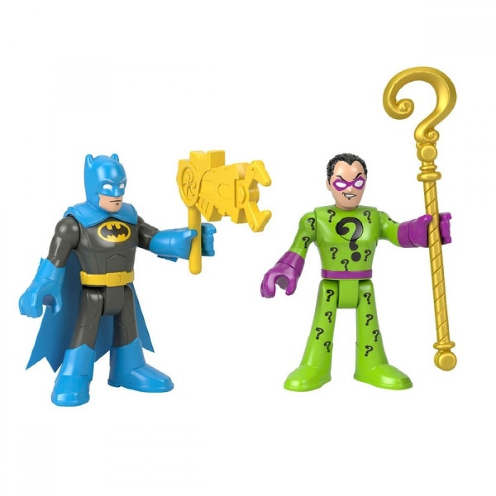 Spring Sale - Imaginext DC Super Buddies Batman &&    The Riddler - Online Outlet Extravaganza:£7[coa6160li]