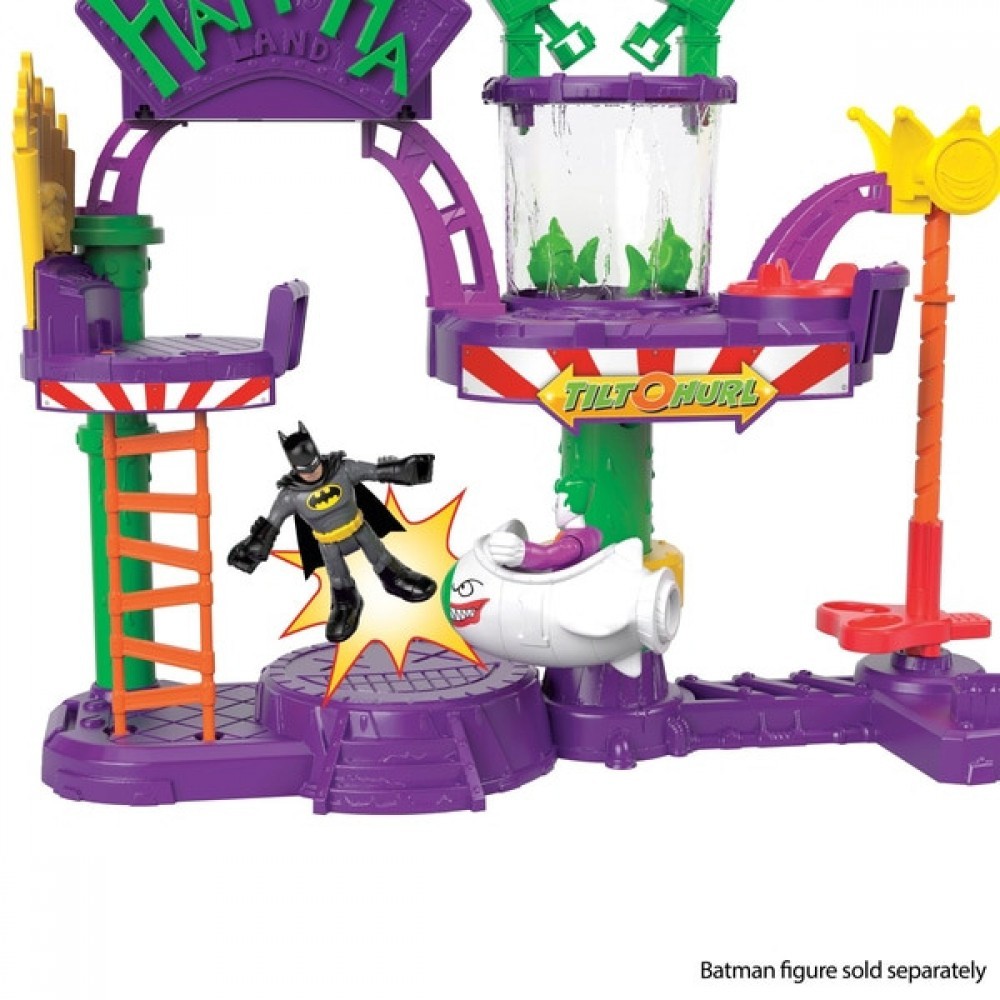 Cyber Week Sale - Imaginext DC Super Buddies The Joker Laff Manufacturing Facility Playset - Hot Buy:£16