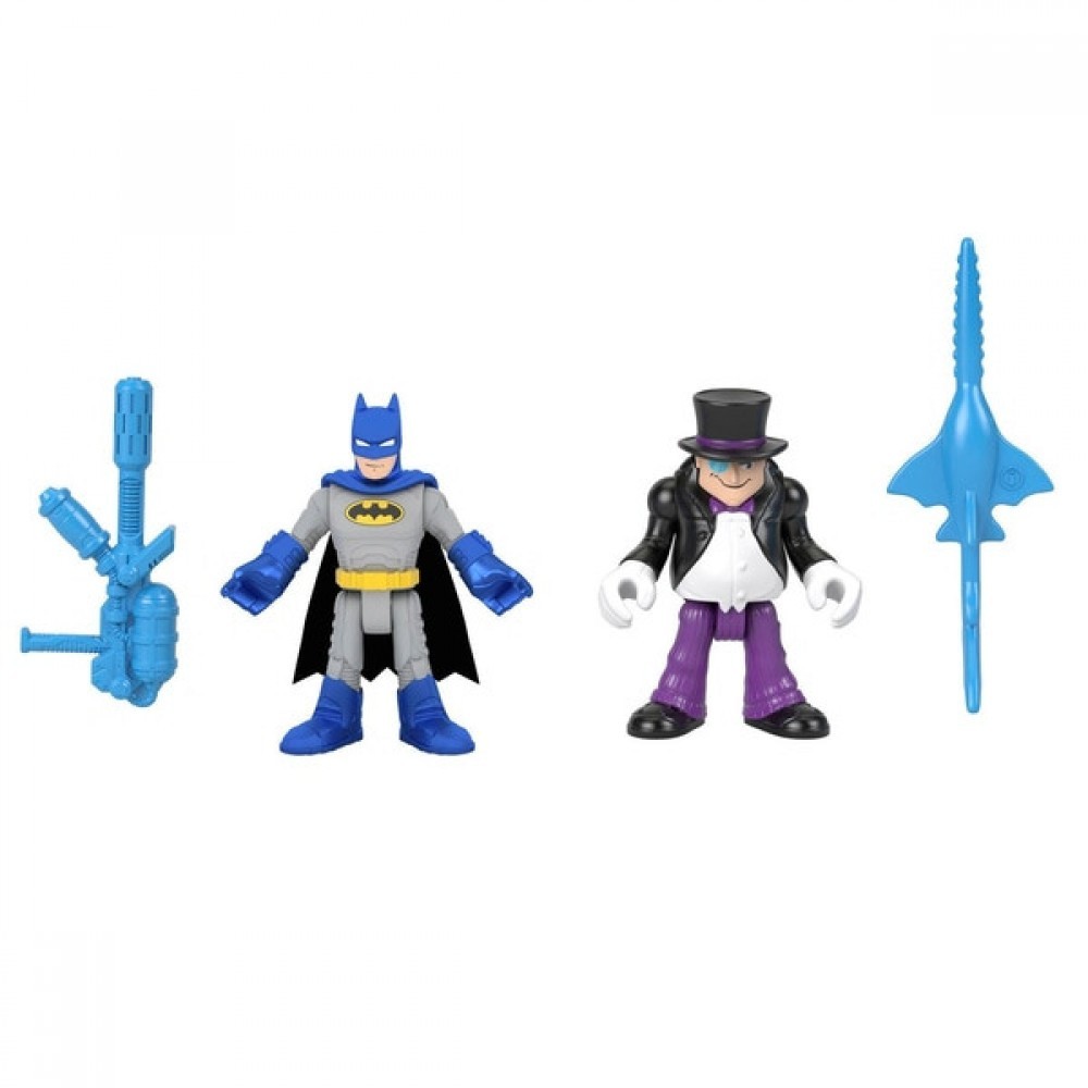 Buy One Get One Free - Imaginext DC Super Buddies Batman &&    The Penguin - Curbside Pickup Crazy Deal-O-Rama:£7[coa6170li]