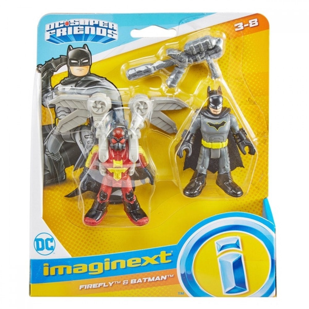 Imaginext DC Super Pals Firefly and also Batman