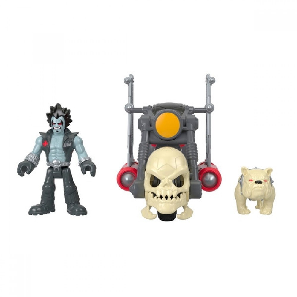 Imaginext DC Super Friends Lobo and also Motorbike