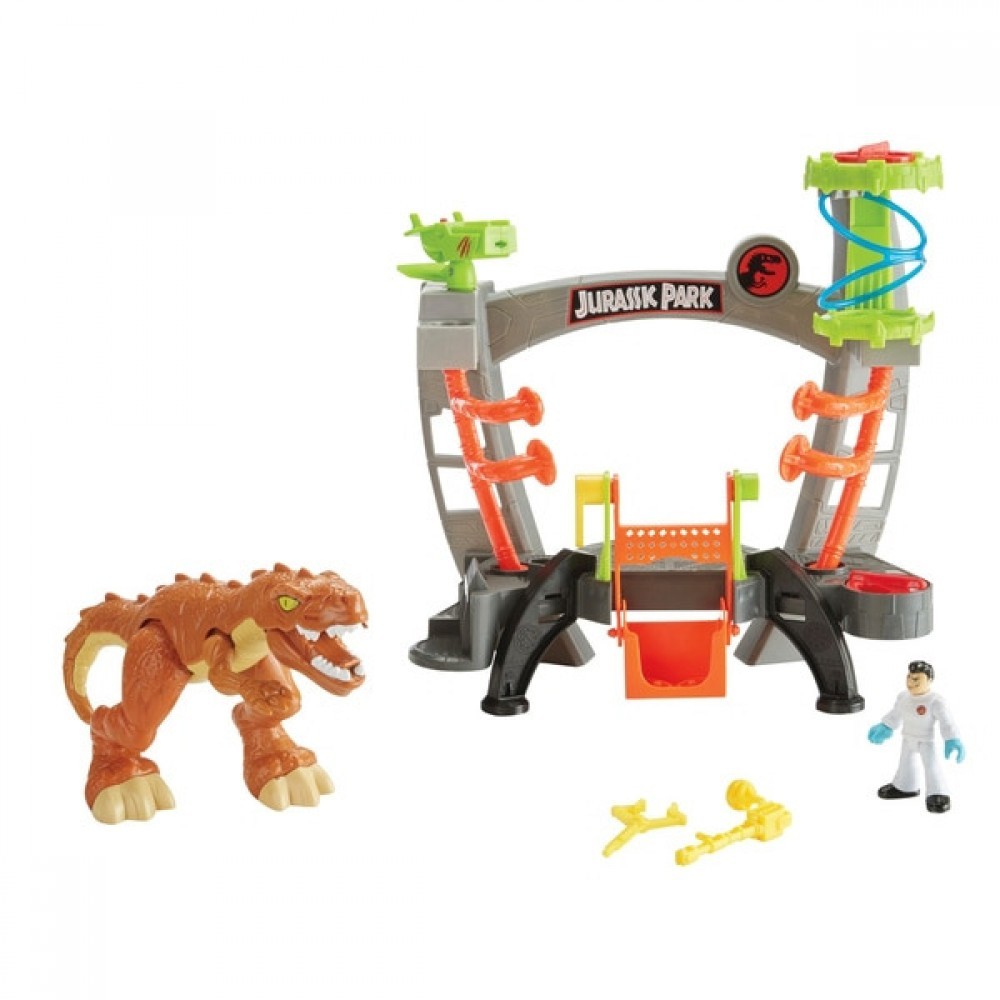 June Bridal Sale - Imaginext Jurassic World Analysis Laboratory Playset - Frenzy:£15[laa6201ma]