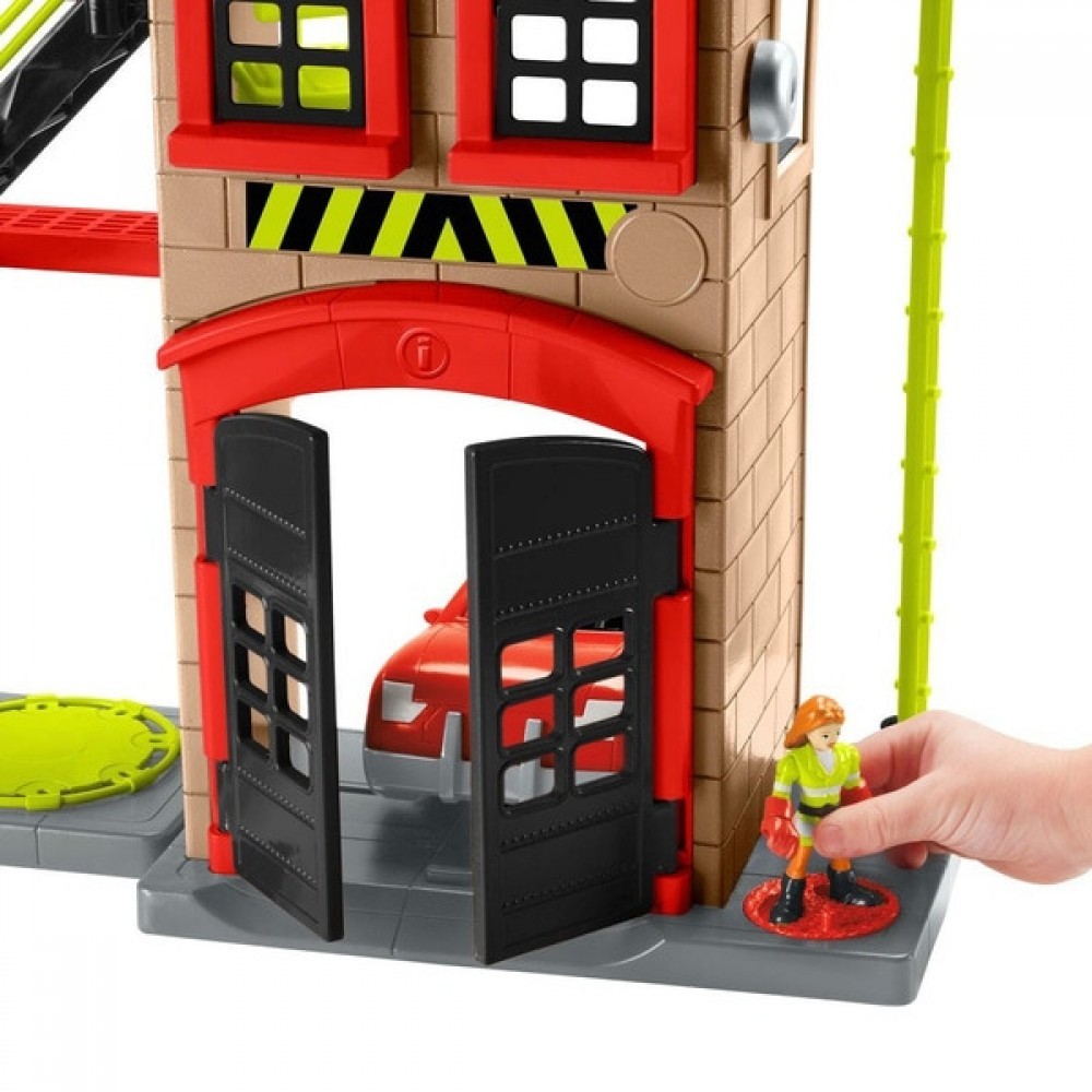Imaginext Rescue City Fire Terminal Playset and Automobile Set